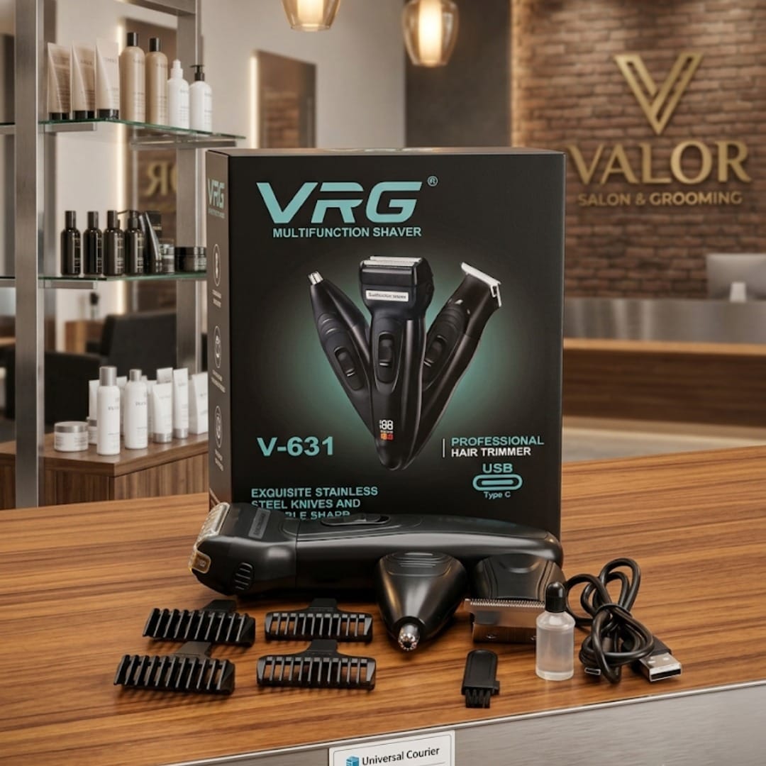 VRG V-631 Multifunction Shaver – 3-in-1 Trimmer Kit